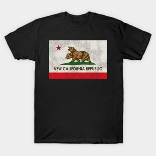 New California Republic Worn-Out Flag T-Shirt